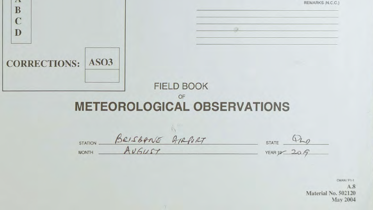 I’ve had several academics phone and email me over the last few days asking for assistance in locating the parallel data for Brisbane airport online. I have explained that this was never provided to me in an electronic form, but rather as over a thousand handwritten pages on the Thursday before Easter. I manually transcribed the handwritten entries over Easter and undertook preliminary analysis of this data.