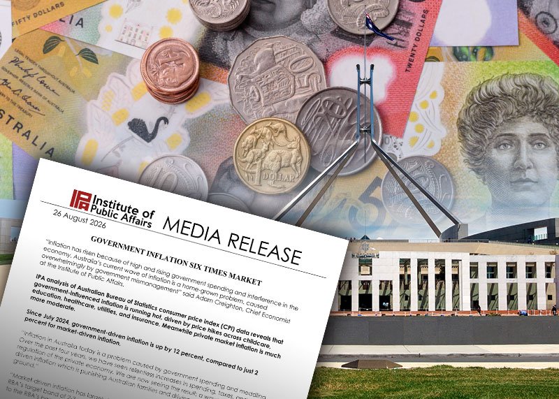 Government inflation six times market